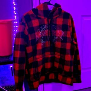 American eagle sherpa hoodie size Medium